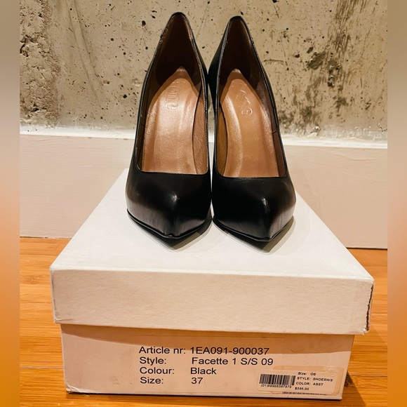 NWT ACNE STUDIOS SS09 "Facette" Black Platform High Heels - Picture 1 of 12